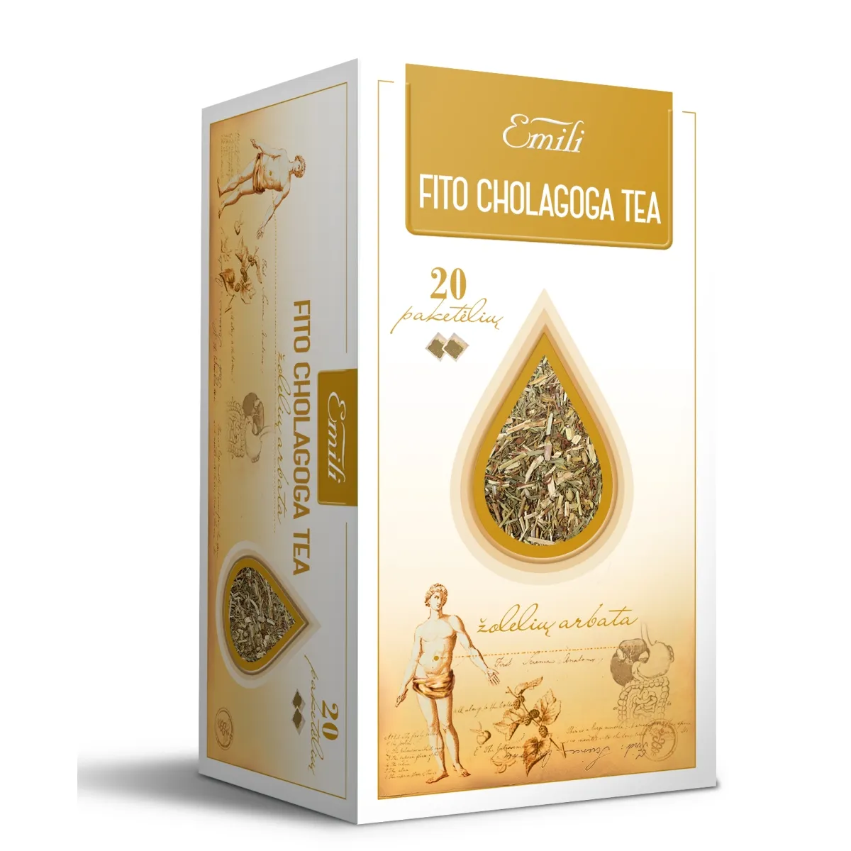 EMILI arbata FITO CHOLAGOGA, 1.5g x N20 - 
