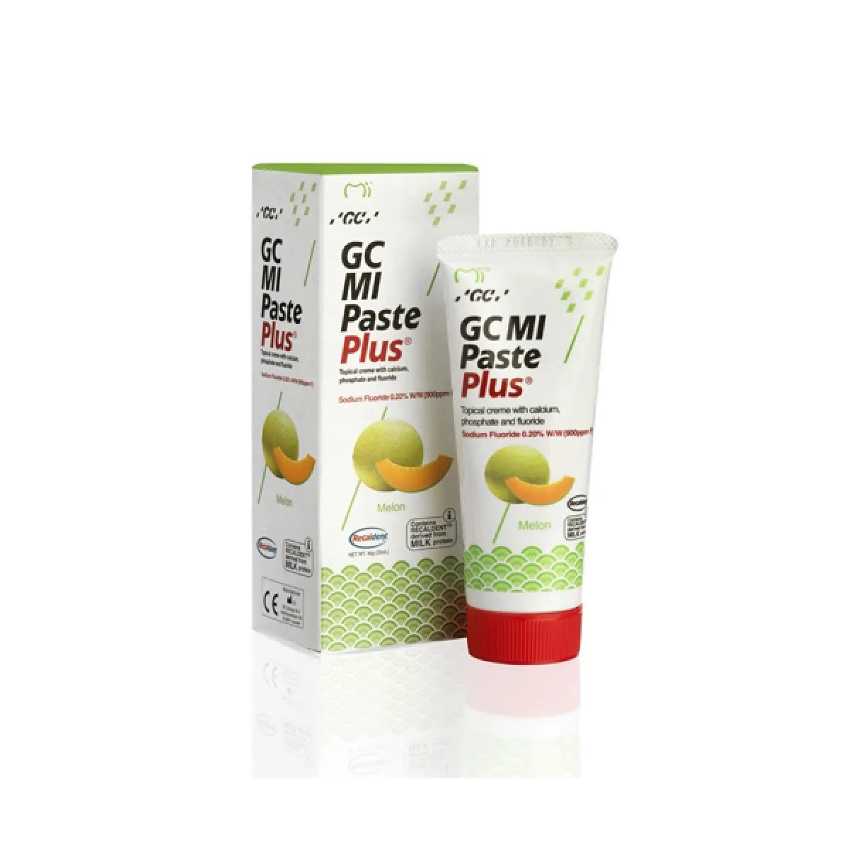 GC dantų kremas su fluoru MI PASTE PLUS, melionų skonio, 35ml - 
