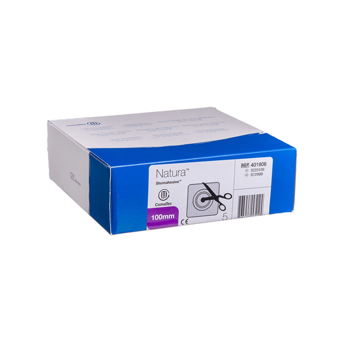 Natura lygi, standi, kerpama plokštelė 100mm - 