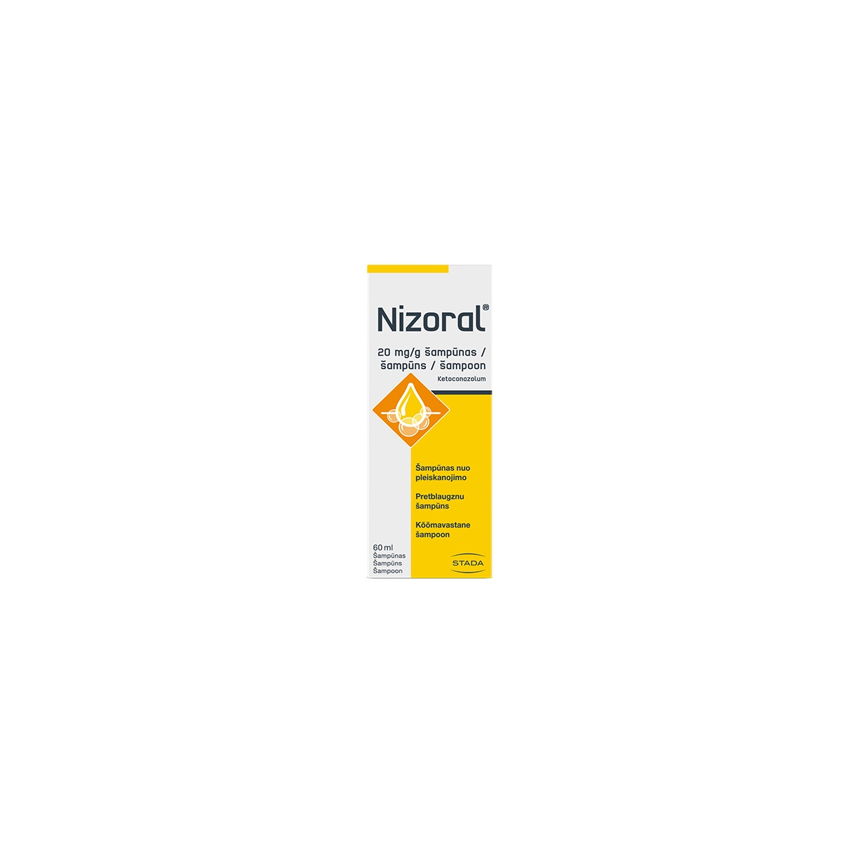 Nizoral 20mg/g šampūnas 60ml N1 - 