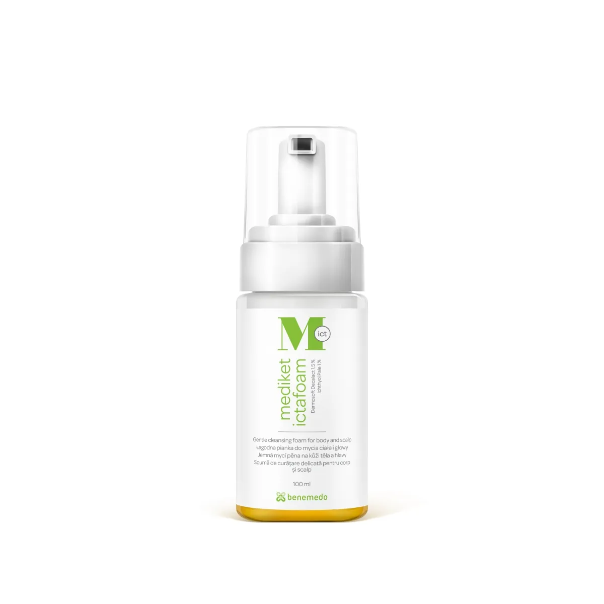 MEDIKET ICTAFOAM švelnios prausimosi putos, 100 ml - 