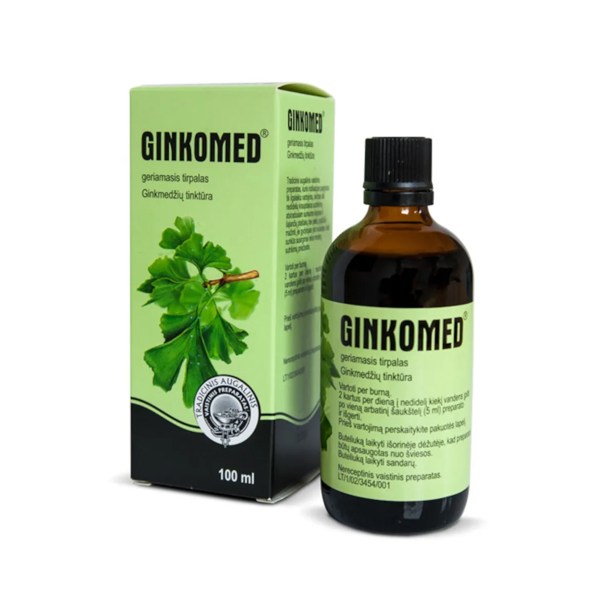 GINKOMED 1ml/ml geriamasis tirpalas 100ml - 