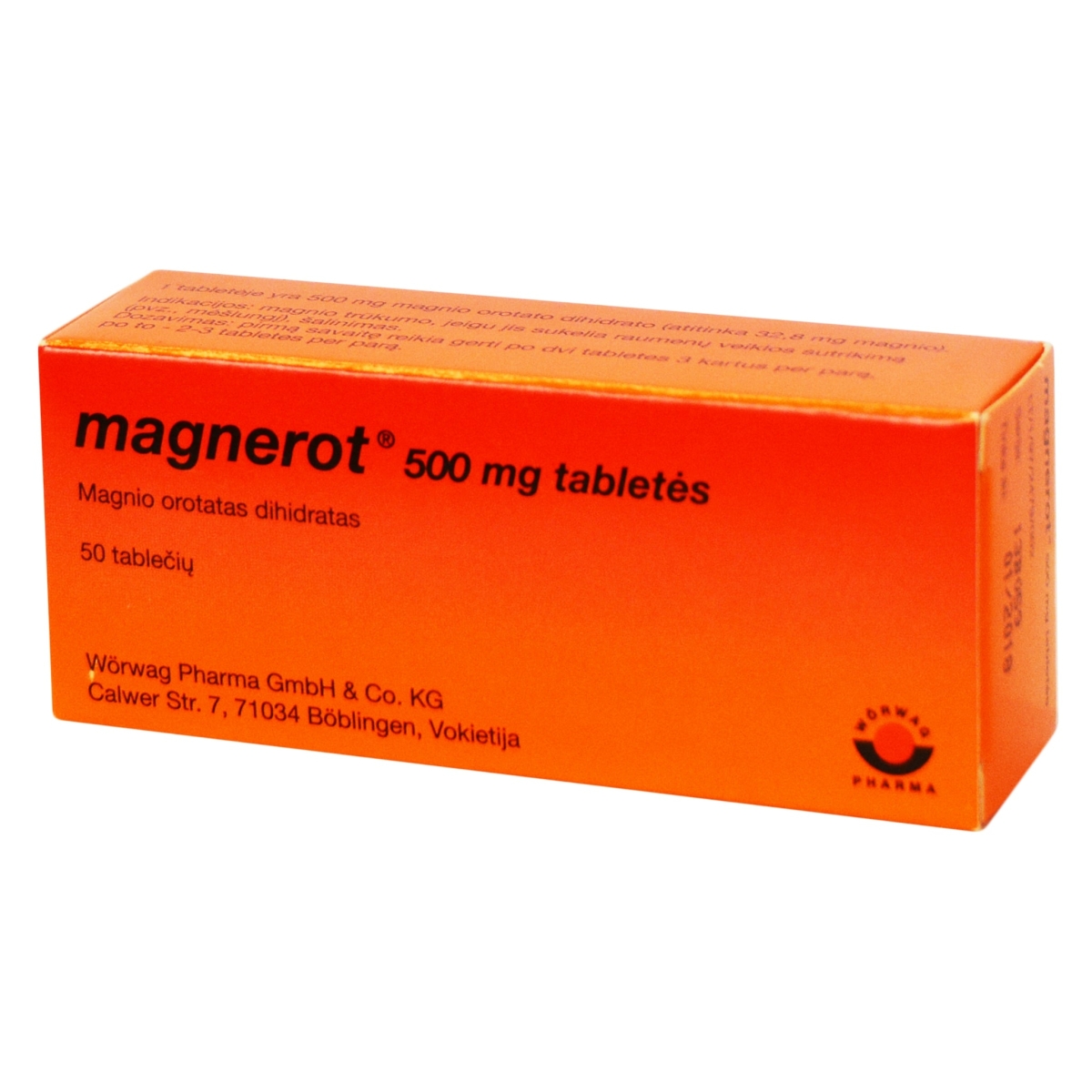 Magnerot 500mg tab. N50 - 
