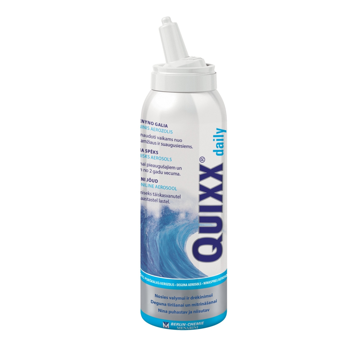QUIXX® Izotoninis jūros vandens nosies purškalas DAILY, 100ml - 