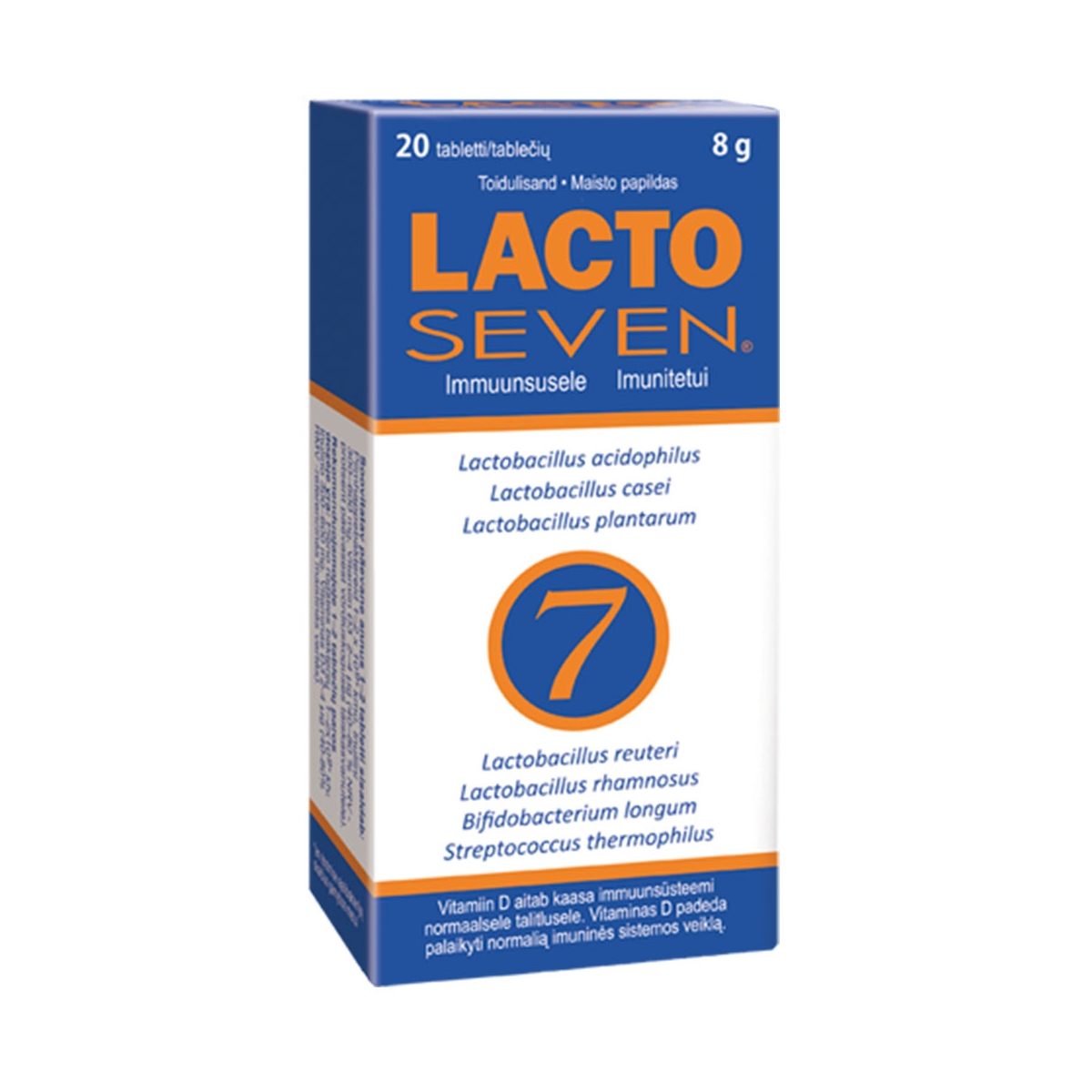 VITABALANS LACTOSEVEN tabletės N20 - 