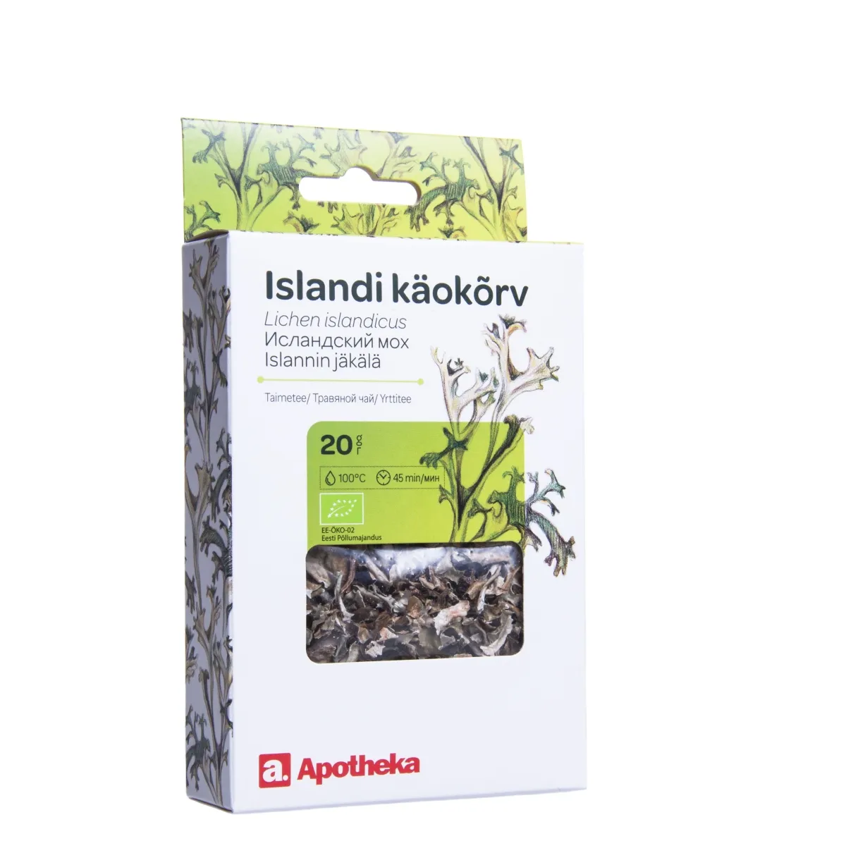 APOTHEKA vaistažolių arbata ISLANDINĖ KERPENA, 20g - 