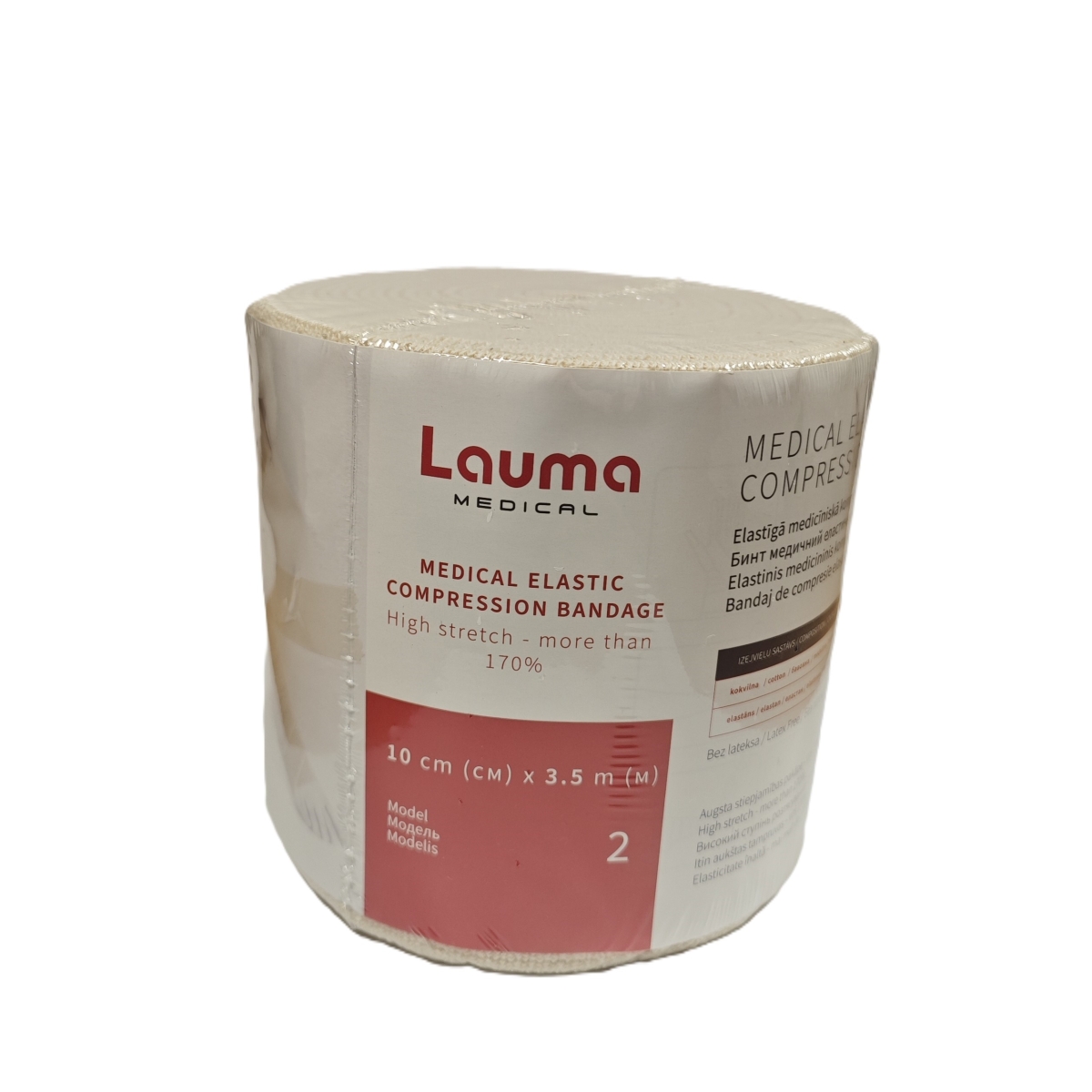 Lauma Medical elastinis tvarstis, 10 cm x 3,5 m - 