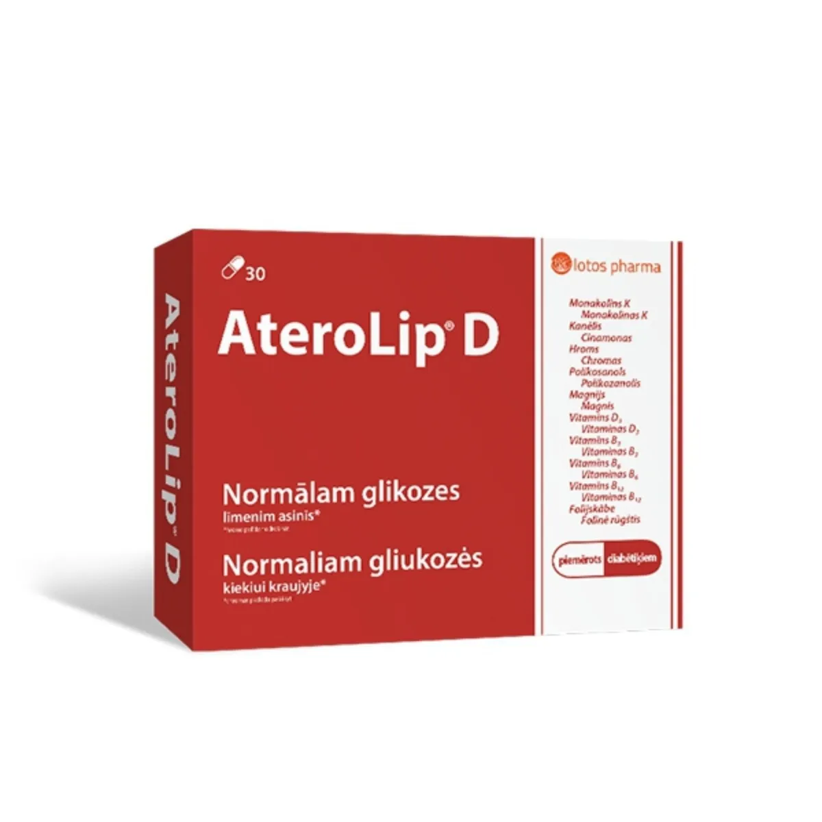 ATEROLIP D, 30 kapsulių - 