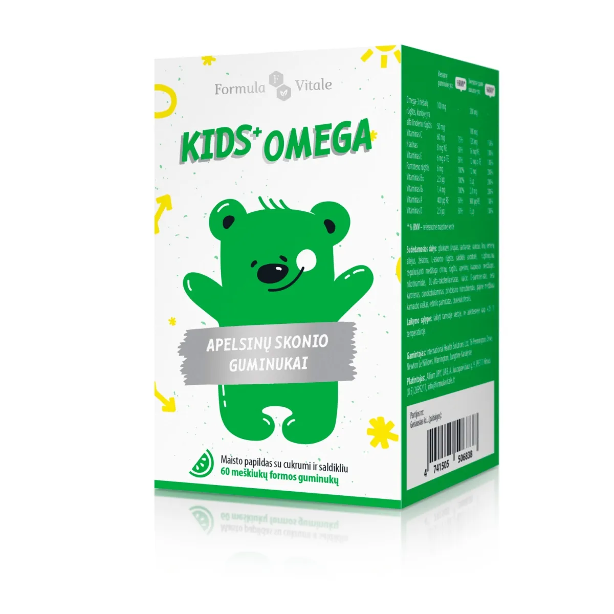 FORMULA VITALE Guminukai KIDS+ OMEGA, N60 - 
