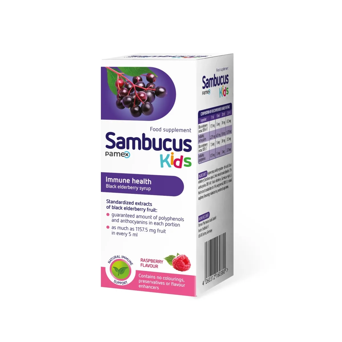 Sirupas SAMBUCUS KIDS, 120ml - 