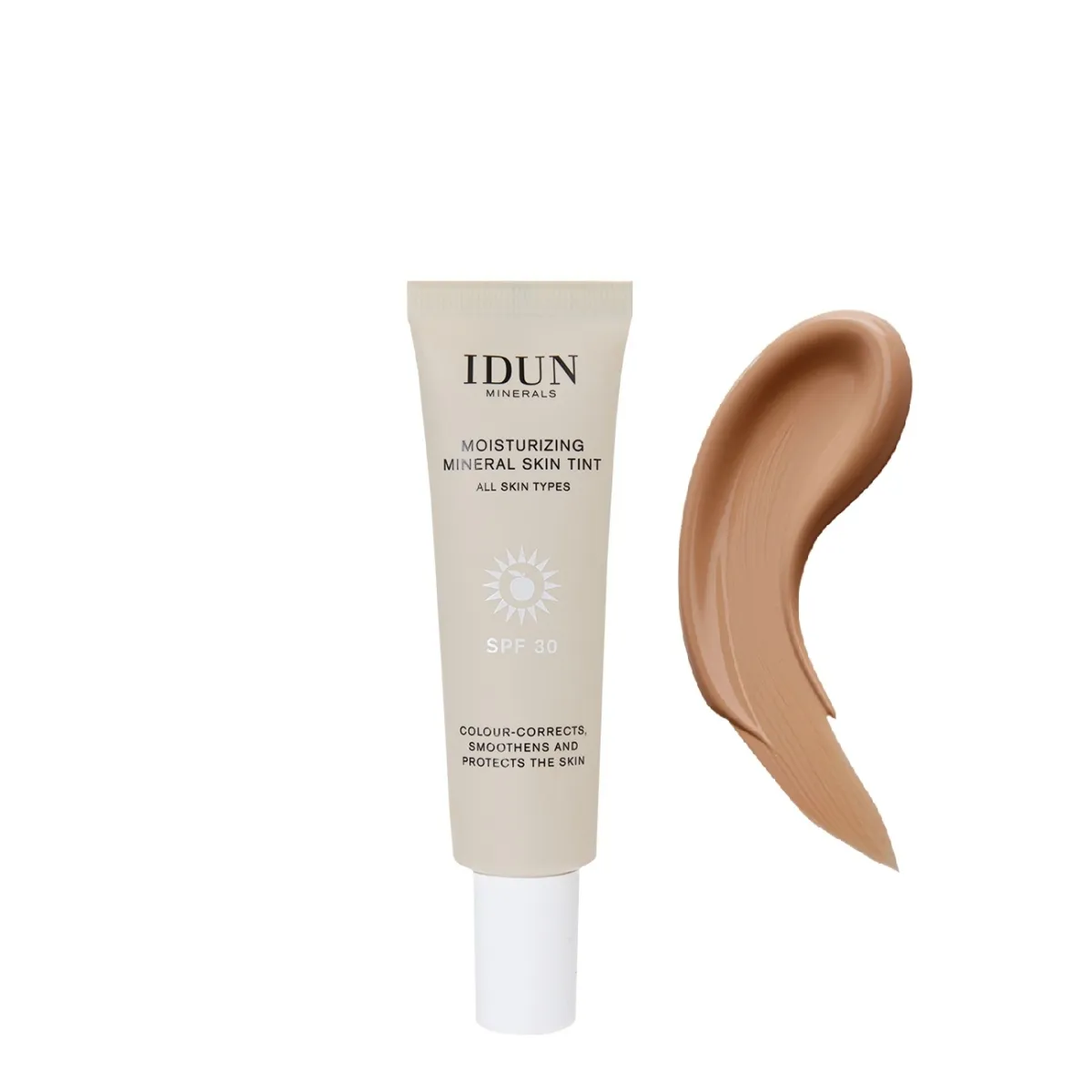 IDUN Minerals veido kremas su atspalviu SPF30, Nr.1414, 27 ml - 