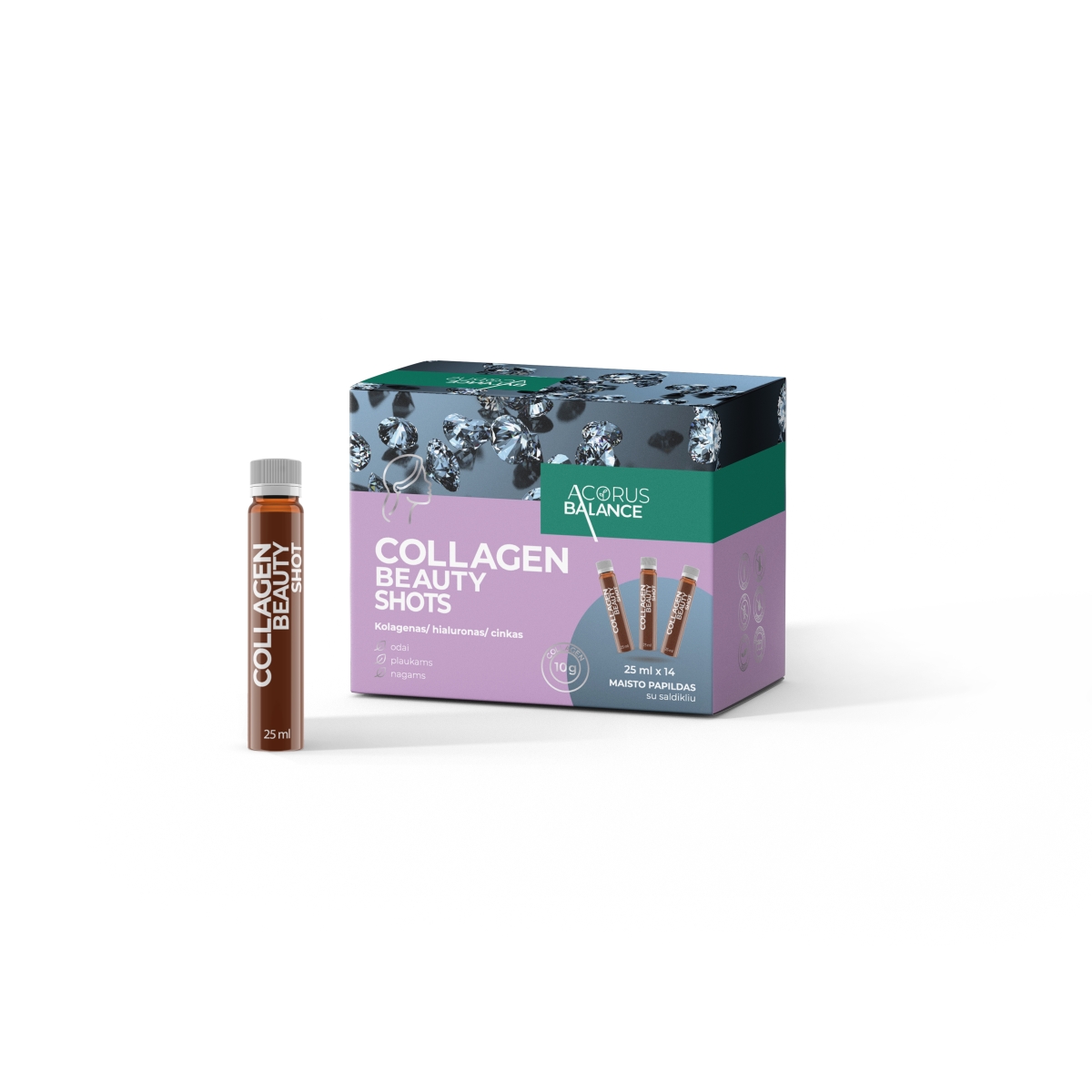 ACORUS BALANCE COLLAGEN BEAUTY SHOTS, 25ml x N14 - 
