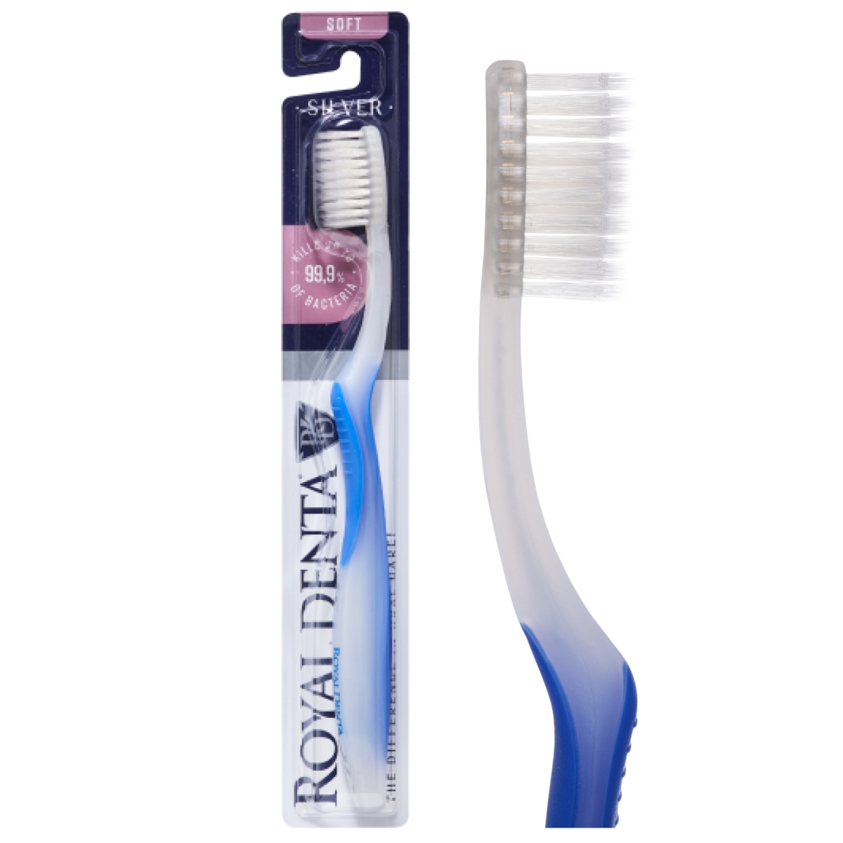 ROYAL DENTA minkštas dantų šepetėlis SILVER SOFT, N1 - 