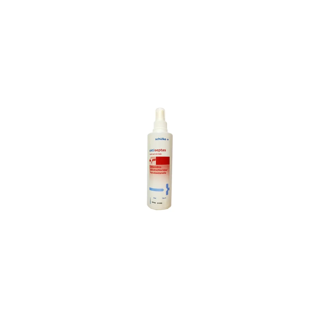 oktiseptas 1mg/20mg/ml odos tirpalas su purškalo pompa 250ml -  1
