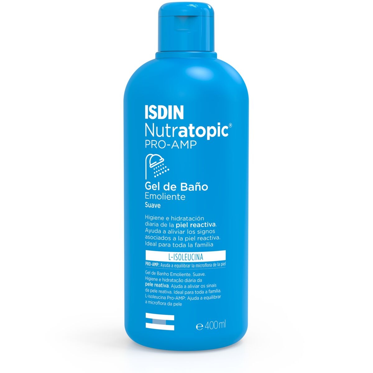 ISDIN kūno prausiklis NUTRATOPIC PRO-AMP, 400ml - 