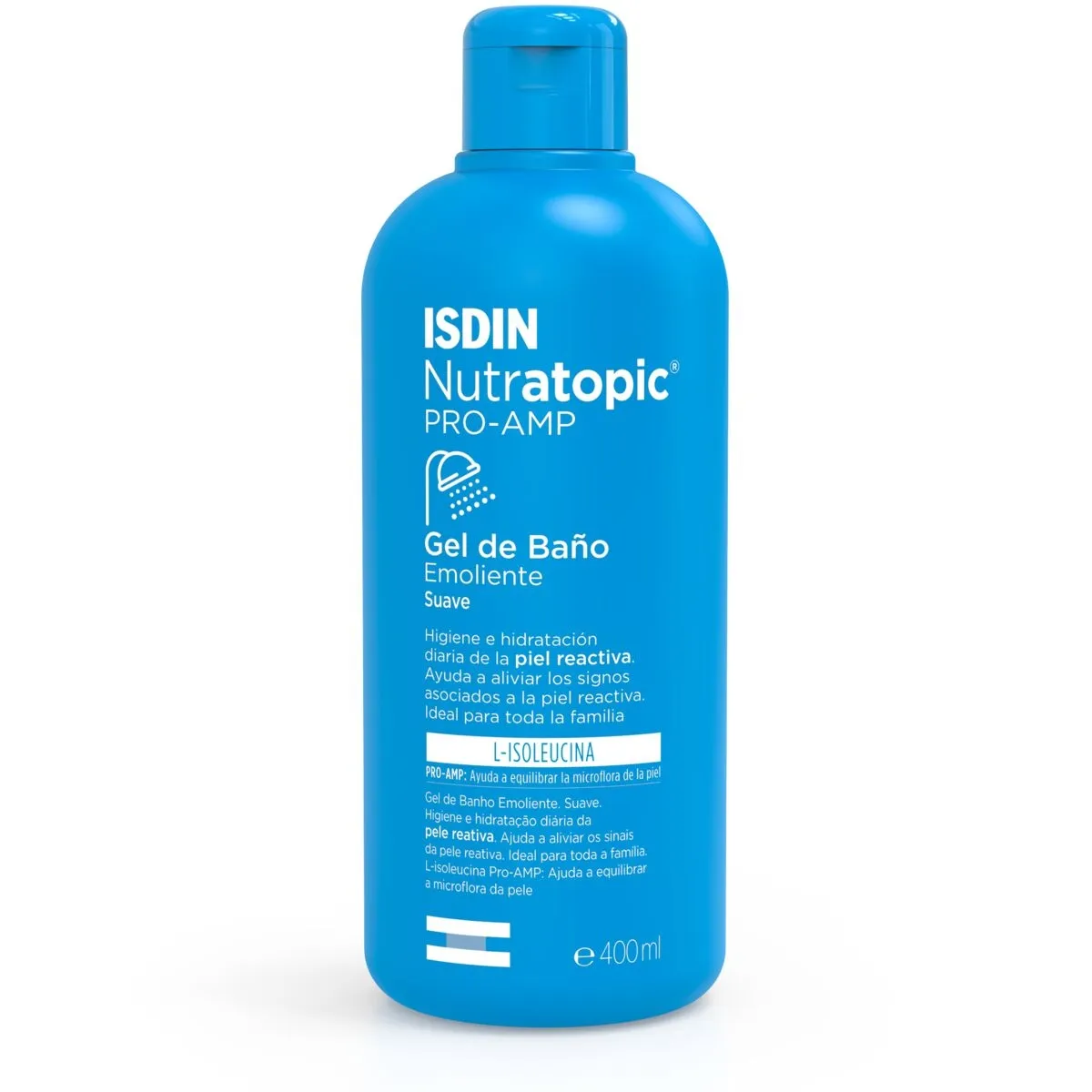 ISDIN kūno prausiklis NUTRATOPIC PRO-AMP, 400ml - 