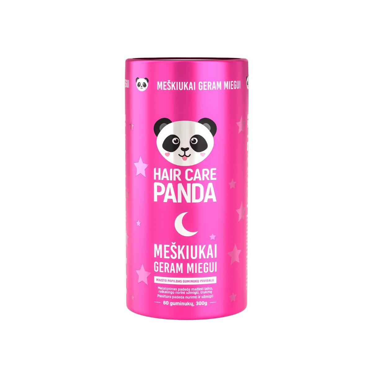 HAIR CARE PANDA Maisto papildas meškiukai GERAM MIEGUI, N60 - 