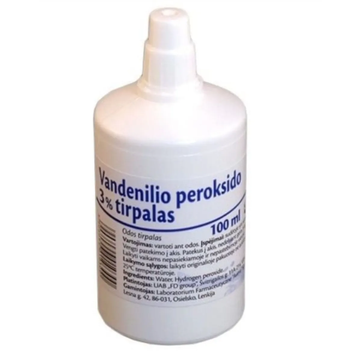 Vandenilio peroksidas 3% 100ml - 