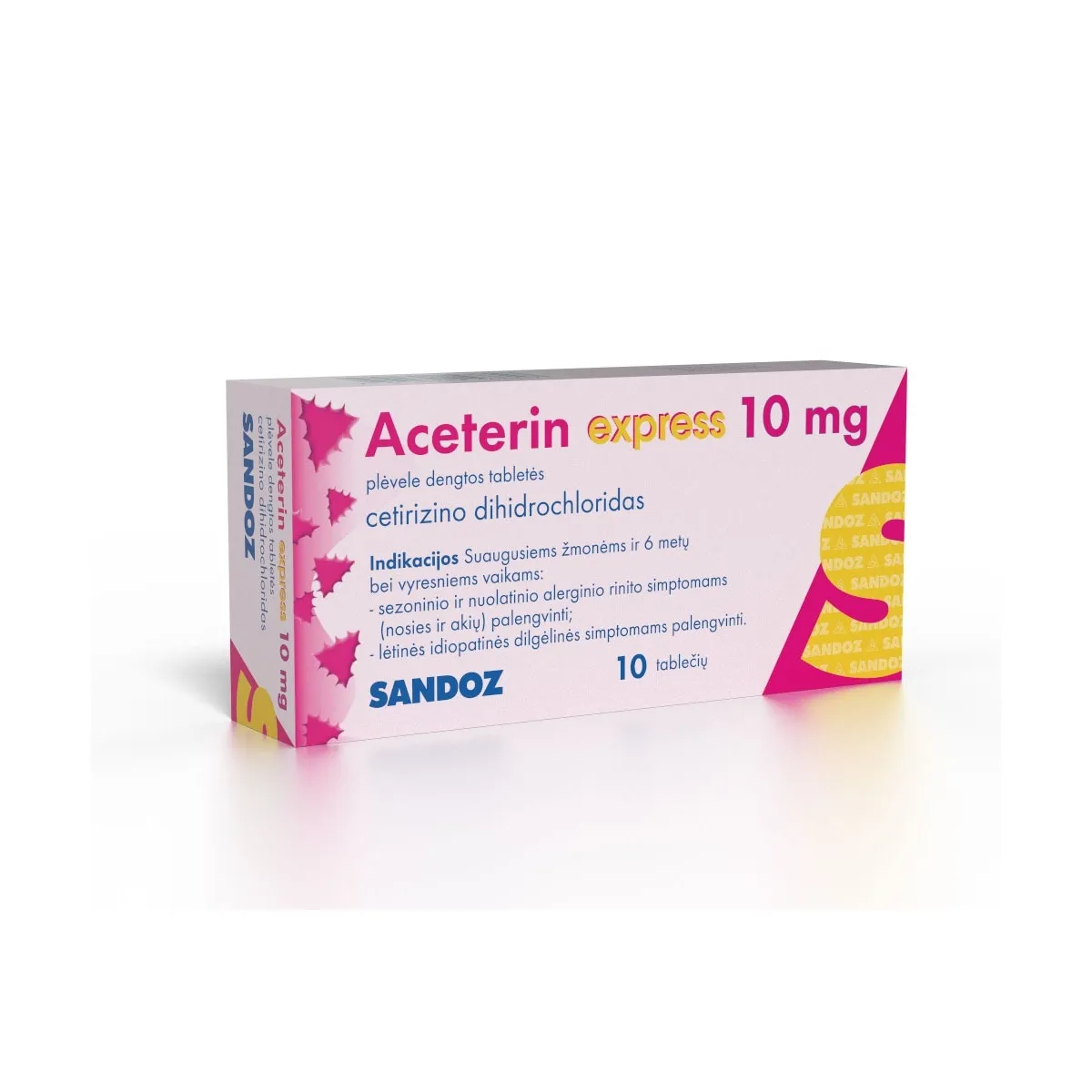 Aceterin express 10mg tab. N10 - 