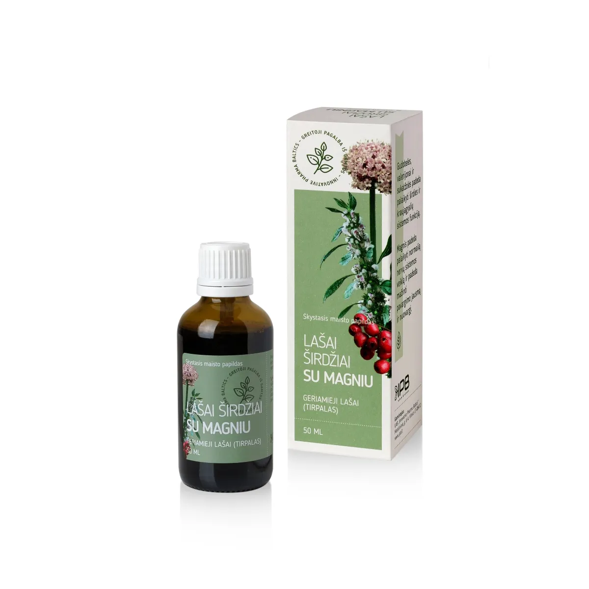 LAŠAI ŠIRDŽIAI SU MAGNIU, 50ml - 