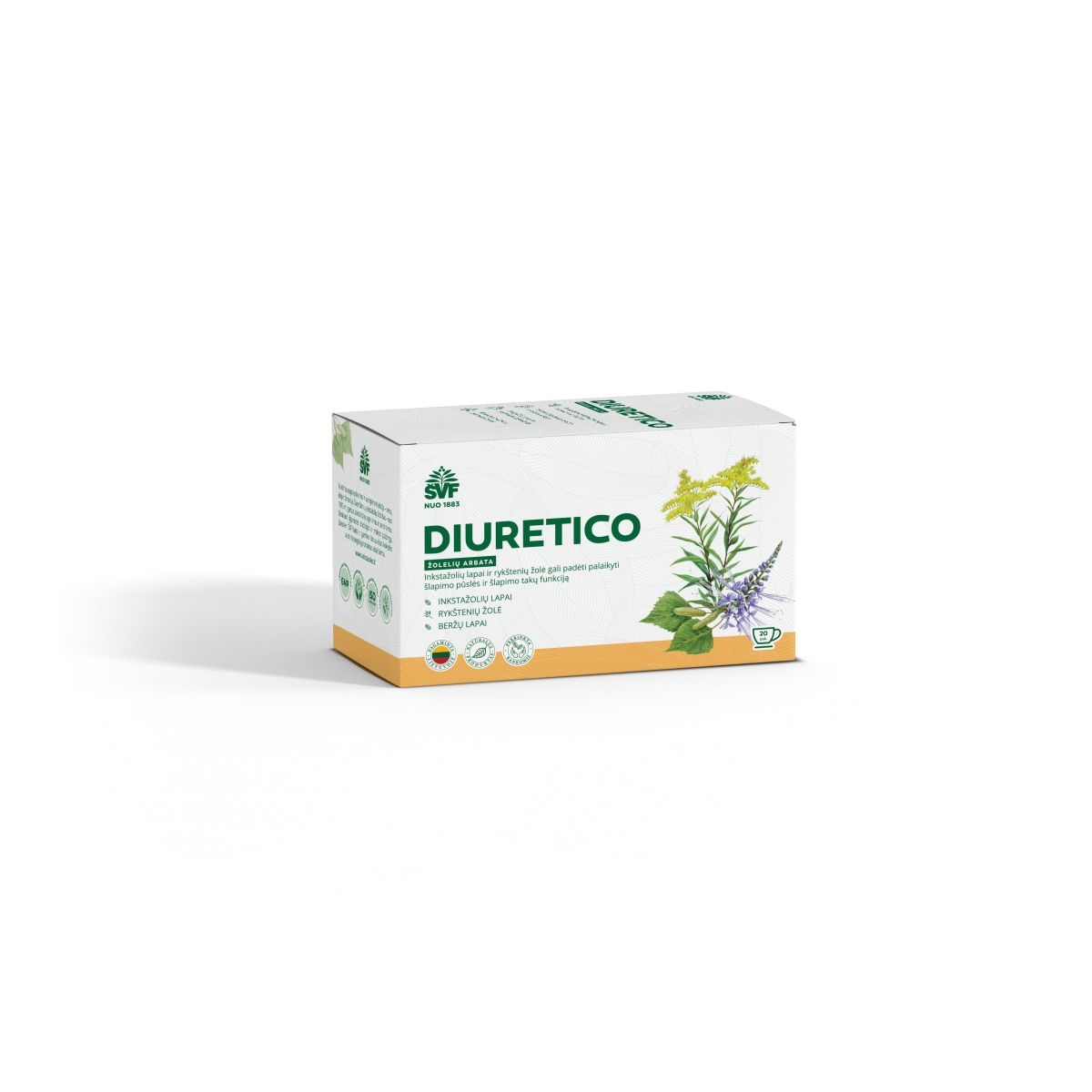 ŠVF žolelių arbata DIURETICO, 1.5g x N20 - 