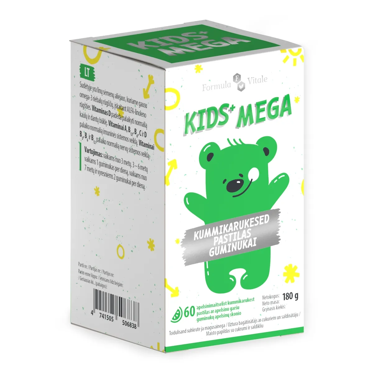 FORMULA VITALE  Kids + Mega guminukai, N60 - 