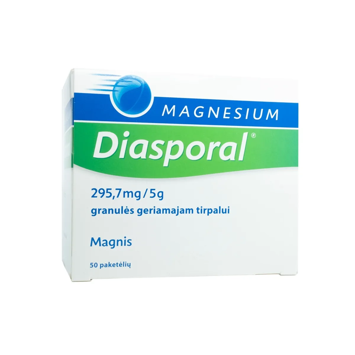 Magnesium Diasporal 295.7mg/5g granulės geriamam tirpalui N50 - 