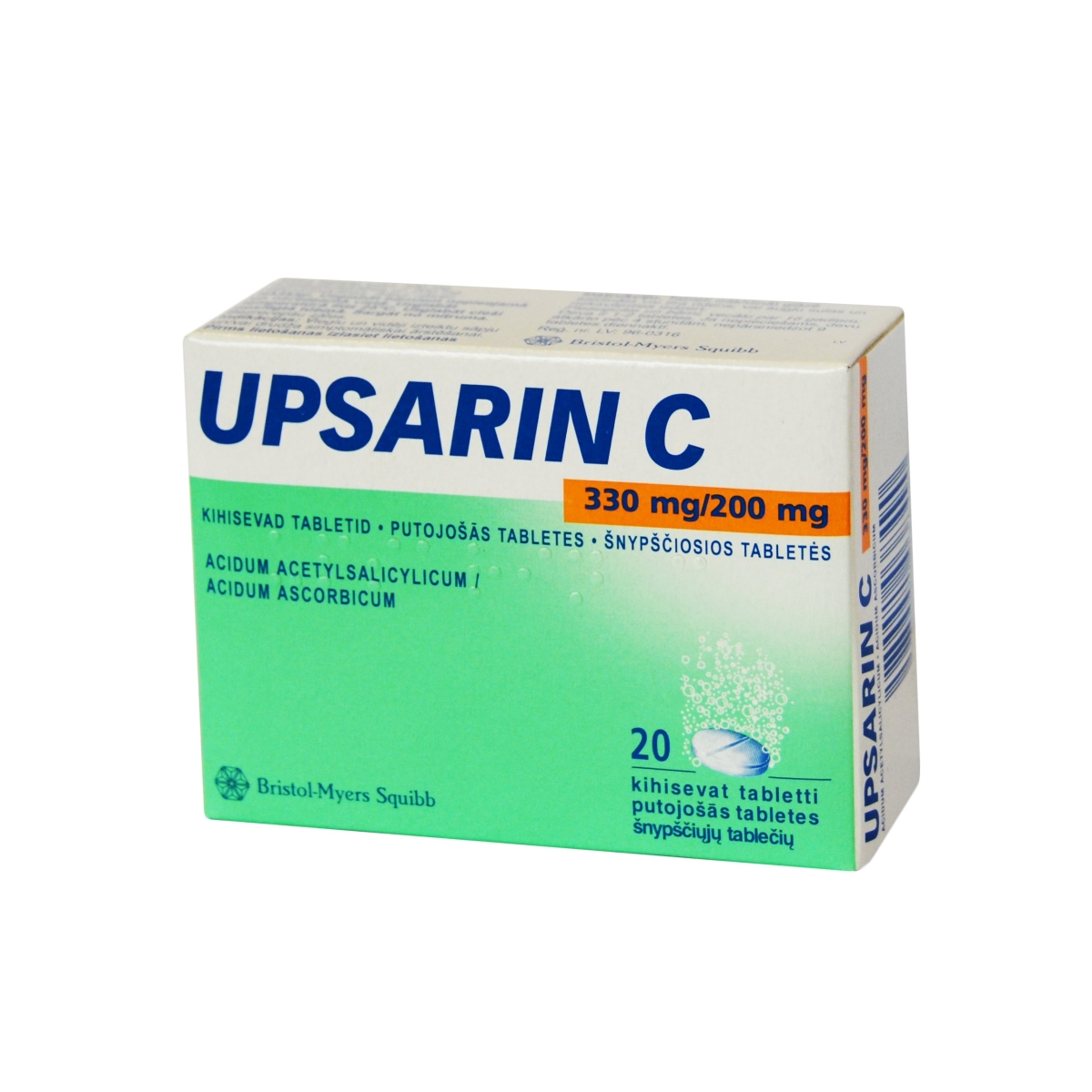 Upsarin C šnypščiosios tabletės N20 - 