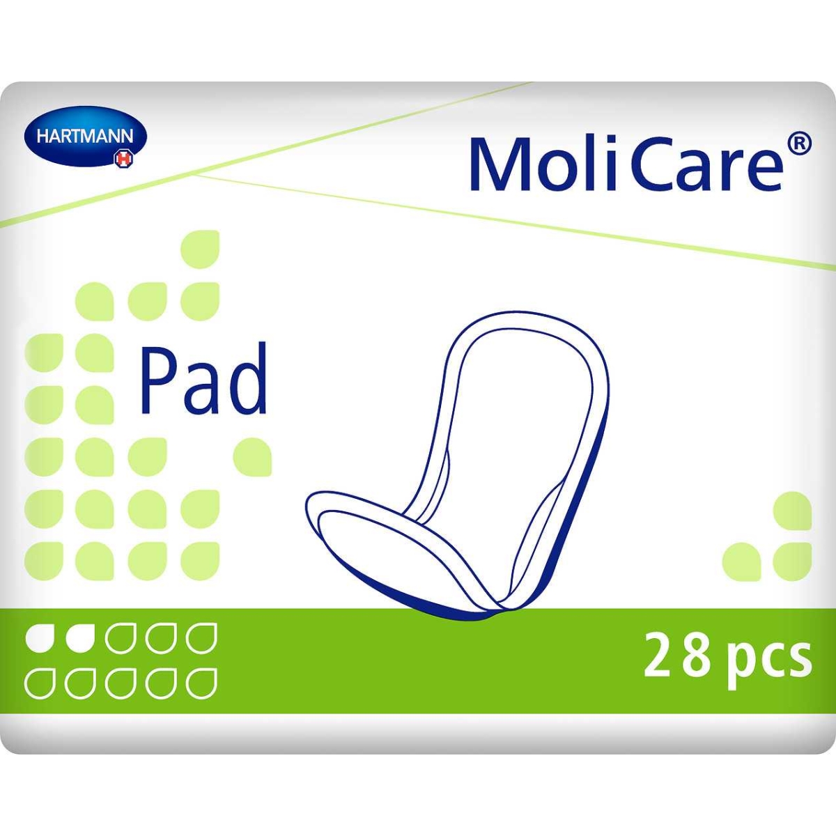 HARTMANN įklotai MOLICARE PAD, 2 lašai, N28 - 