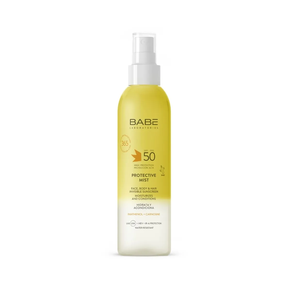 BABÉ SUN dvifazė dulksna veidui, kūnui, plaukams SPF50, 150ml -  1