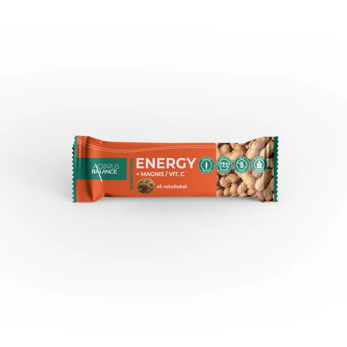ACORUS BALANCE užkandis ENERGY + MAGNIS / VIT.C, 9g x N5 - 
