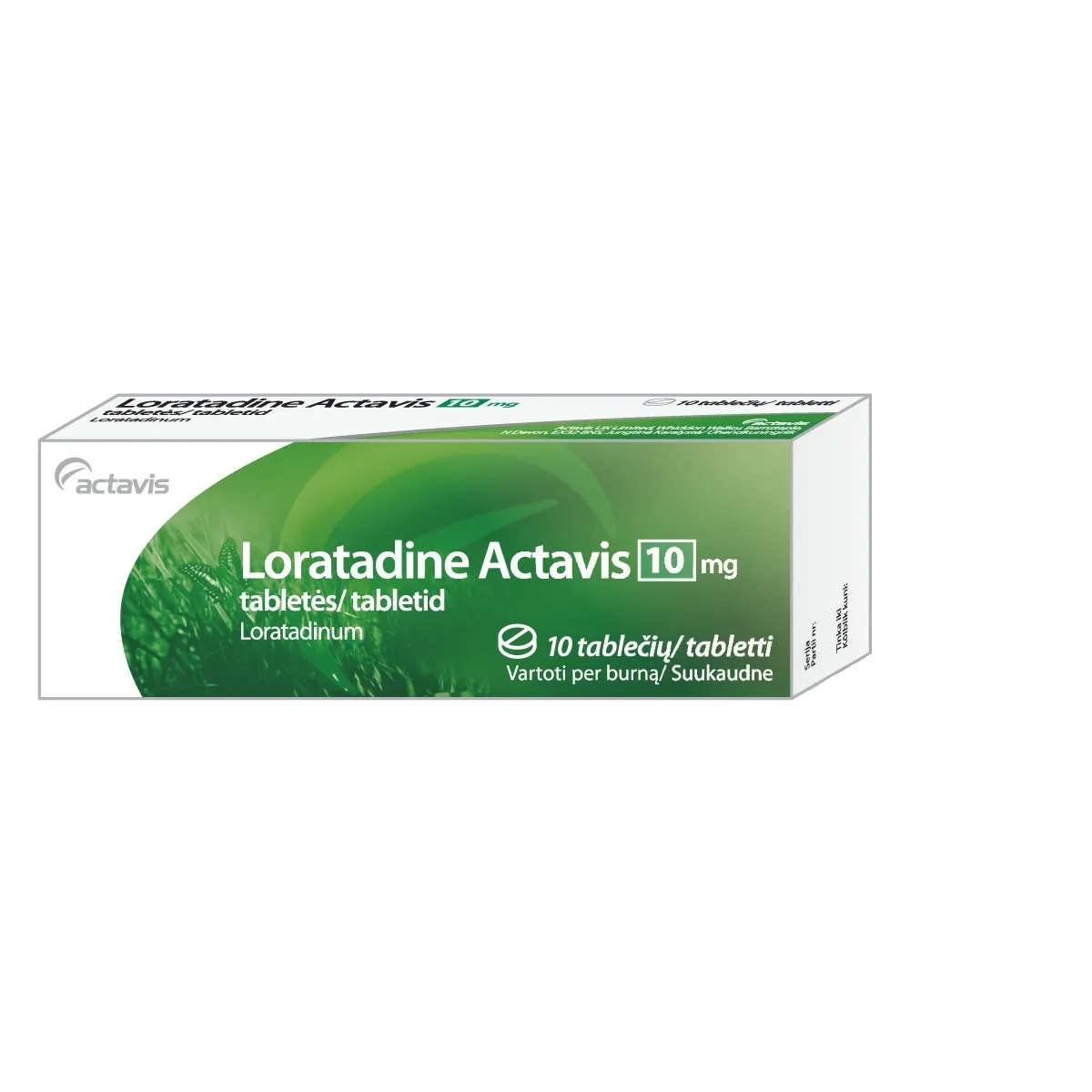 Loratadine Actavis 10mg tab.N10 - 