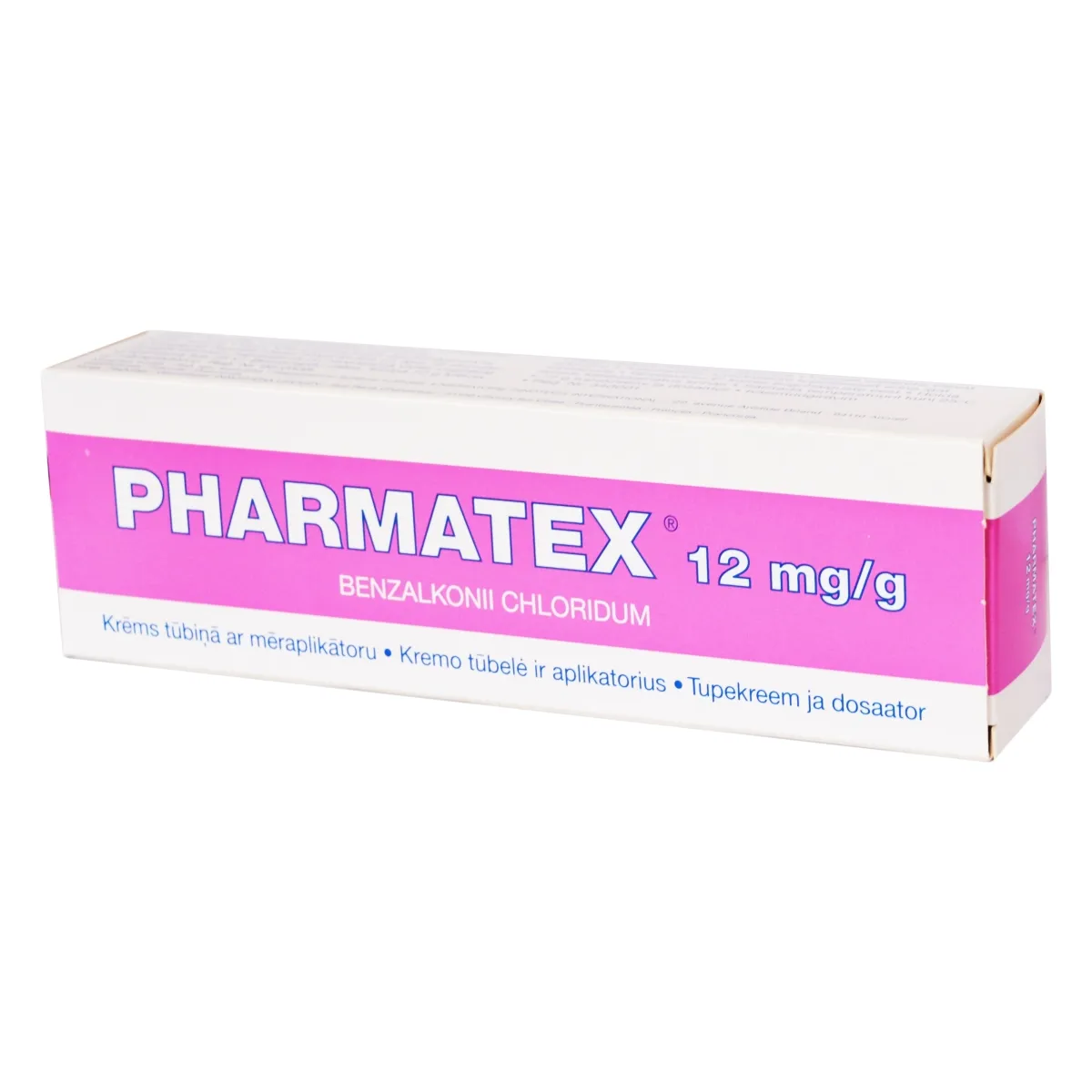 Pharmatex 12mg/g makšties kremas 72g (tūbelė su aplikatoriumi) - 