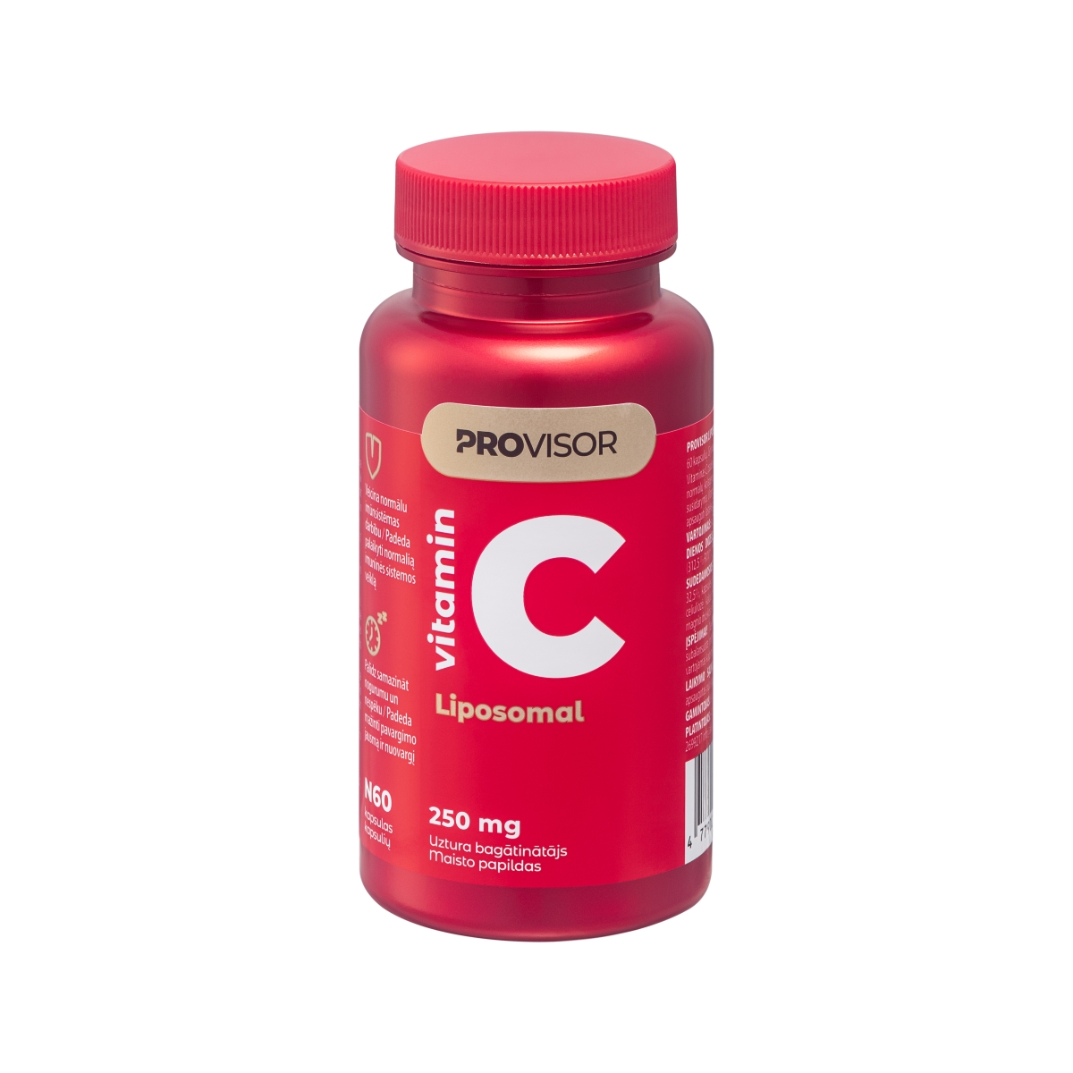 PROVISOR LIPOSOMINIS VITAMINAS C 250 mg, kapsulės N60 - 