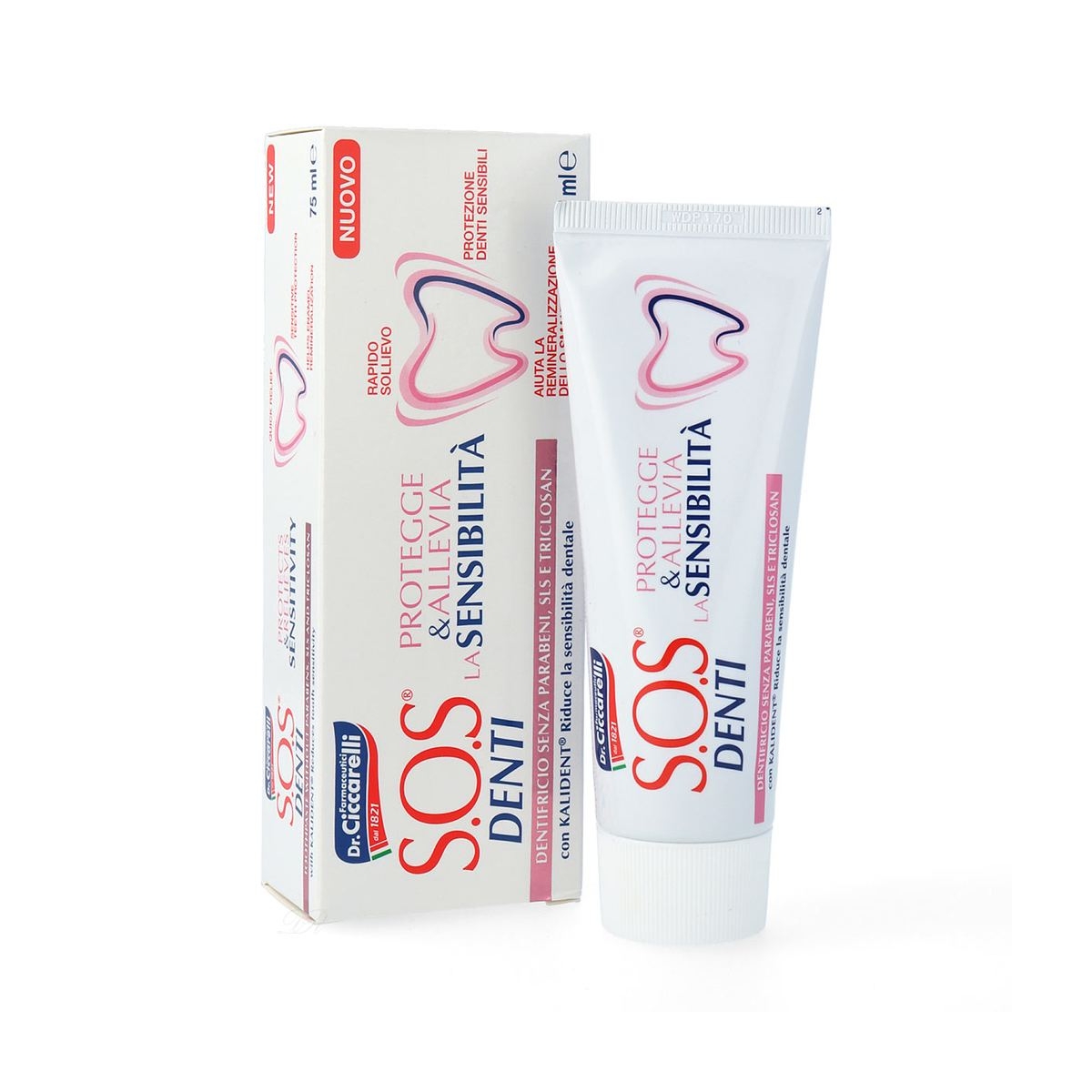 CICCAELLI dantų pasta jautriems dantims SOS DENTI, 75ml - 