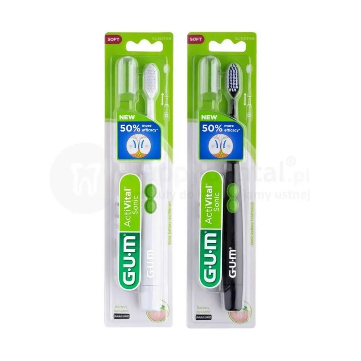 G.U.M. dantų šepetėlis ACTIVICAL SONIC POWER, N1 - 