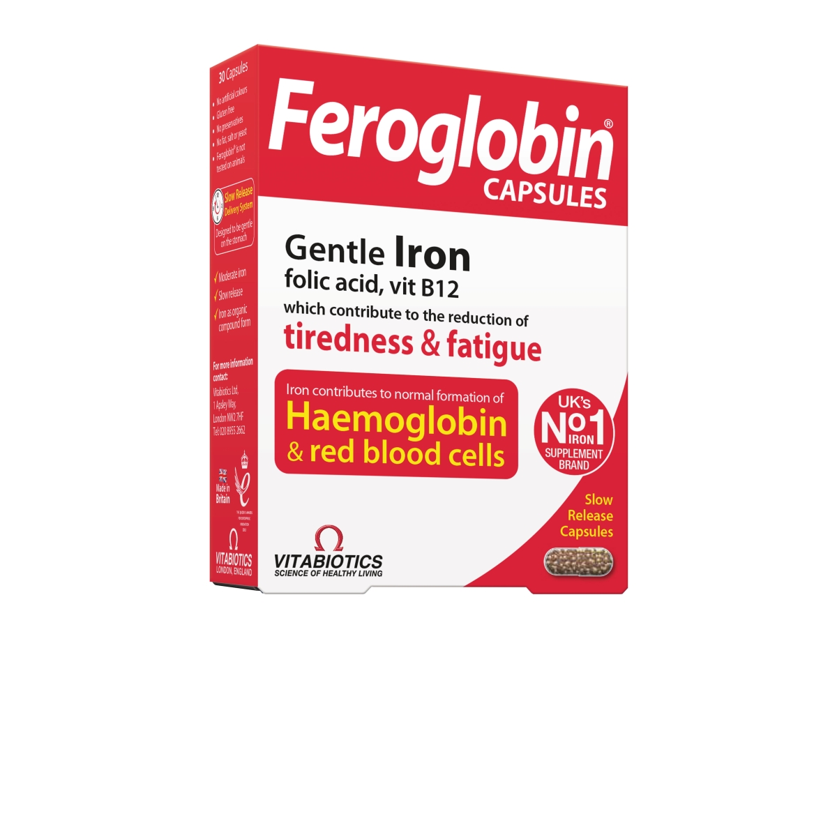 FEROGLOBIN kapsulės, N30 - 
