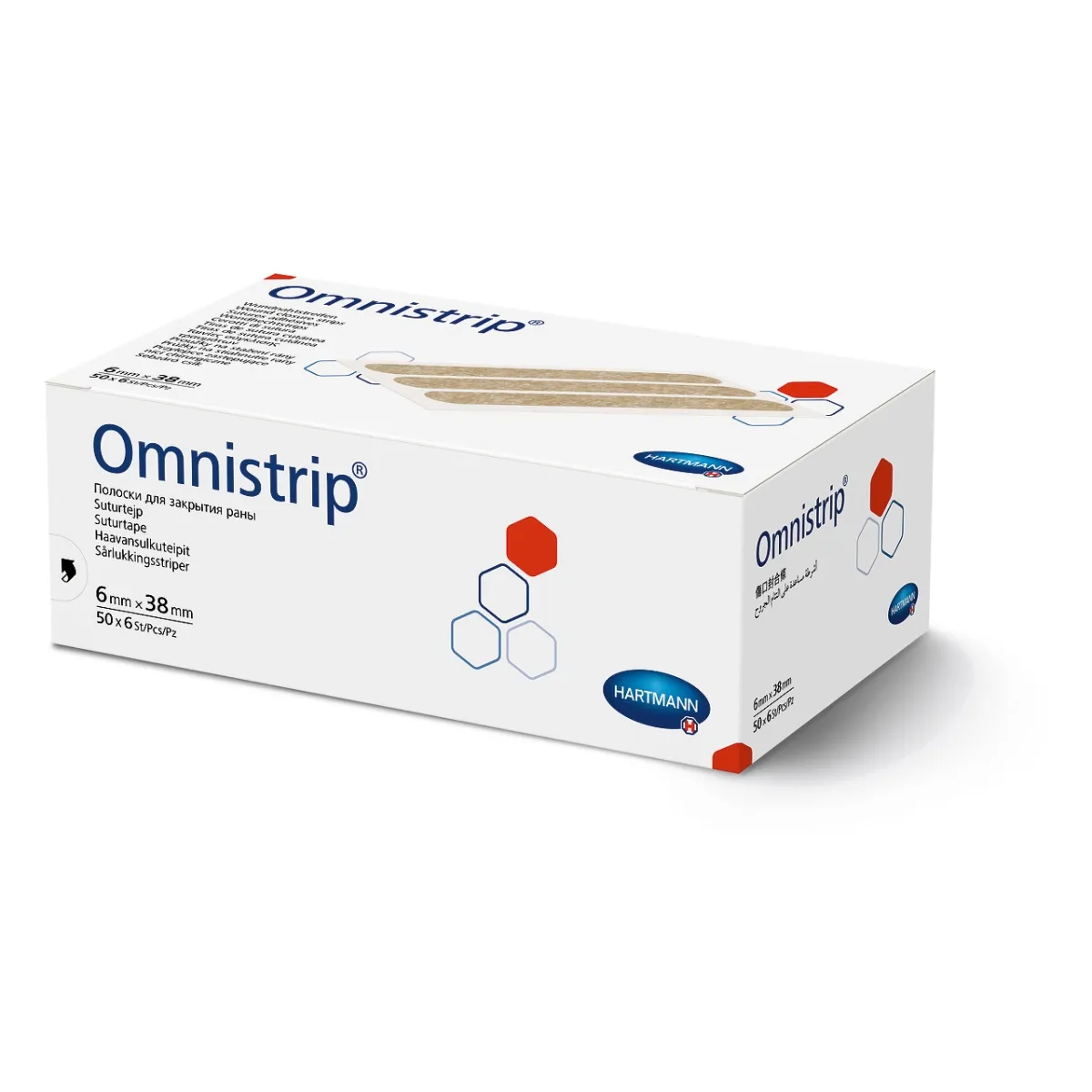 HARTMANN žaizdą užverianti juostelė OMNISTRIP, 6 x 38mm, N6 - 
