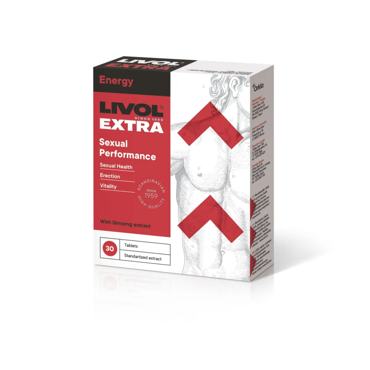 LIVOL EXTRA Sexual Performance, 30 tabl. - 