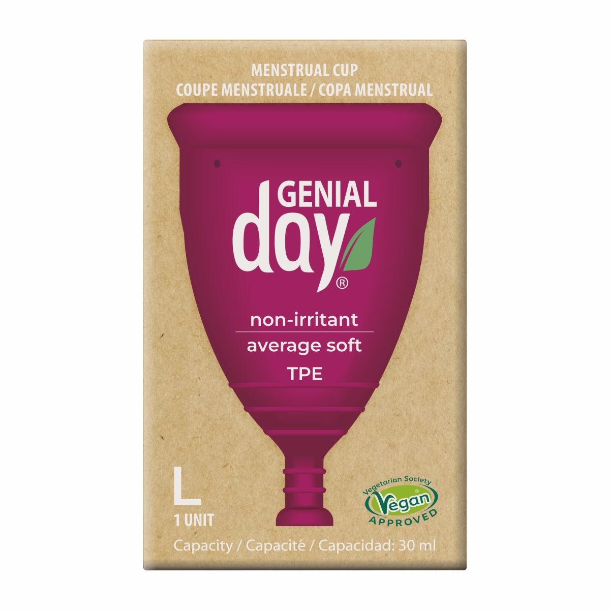 GENIAL DAY menstruacinė taurelė, L dydis, N1 - 