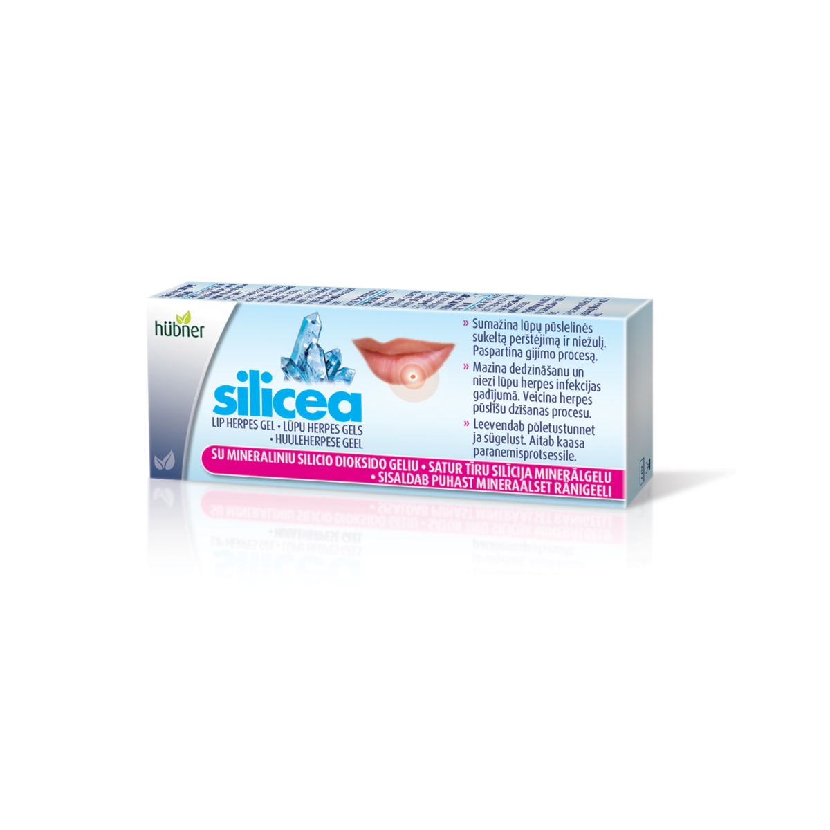 HUBNER ORIGINAL gelis nuo lūpų pūslelinės SILICEA® LIP HERPES GEL, 5g - 