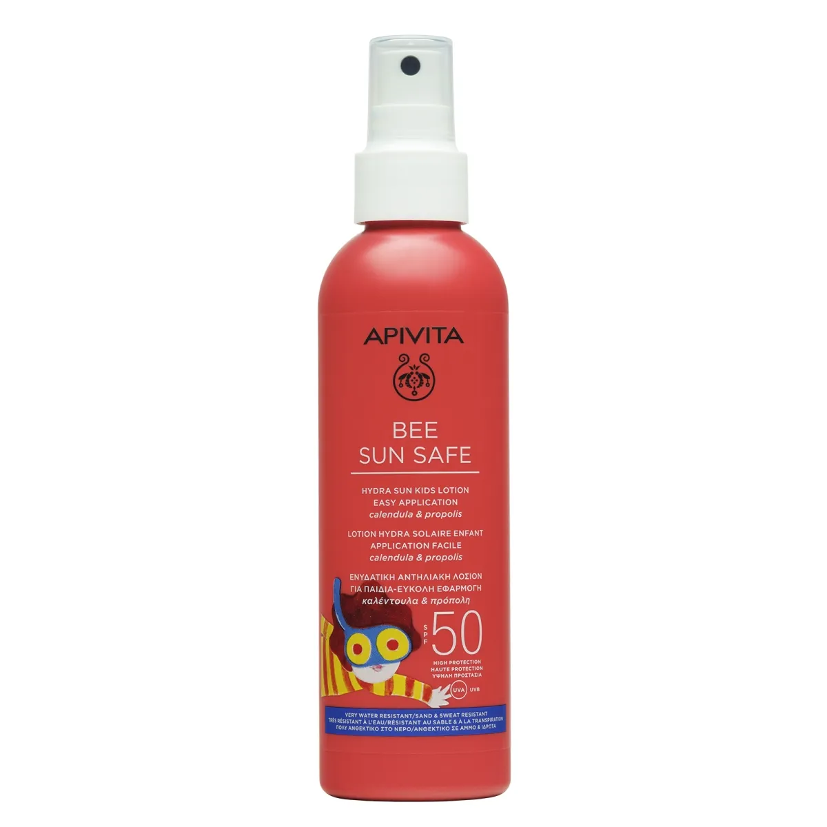 APIVITA purškalas BEE SUN SAFE KIDS SPF50, 200ml - 