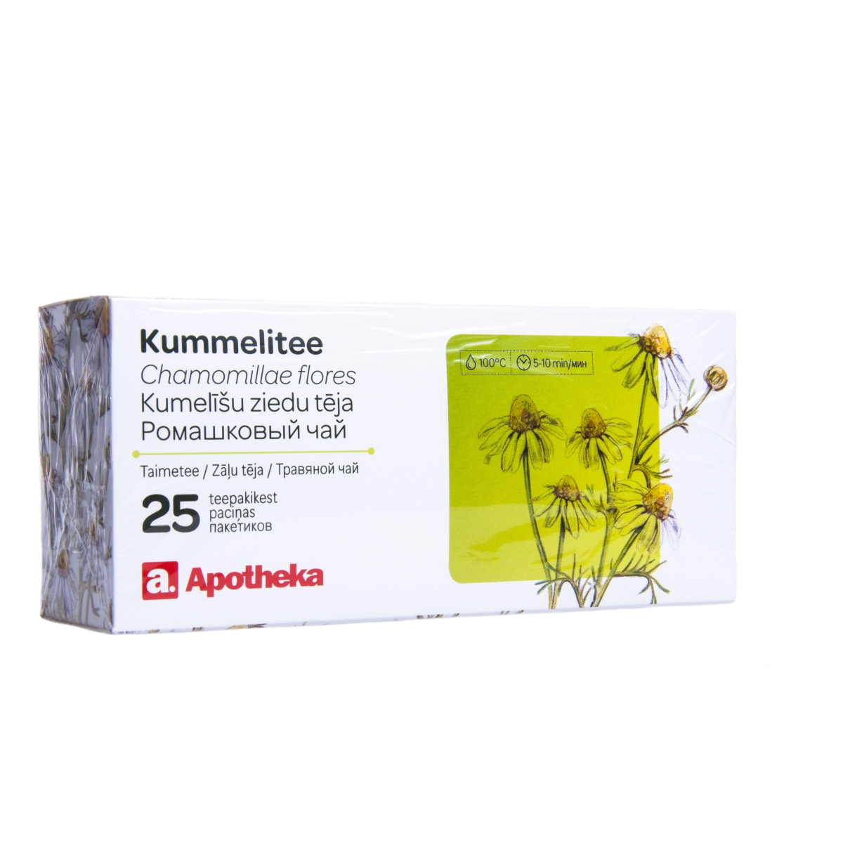 APOTHEKA vaistažolių arbata RAMUNĖLIŲ ŽIEDAI, 1g x N25 - 