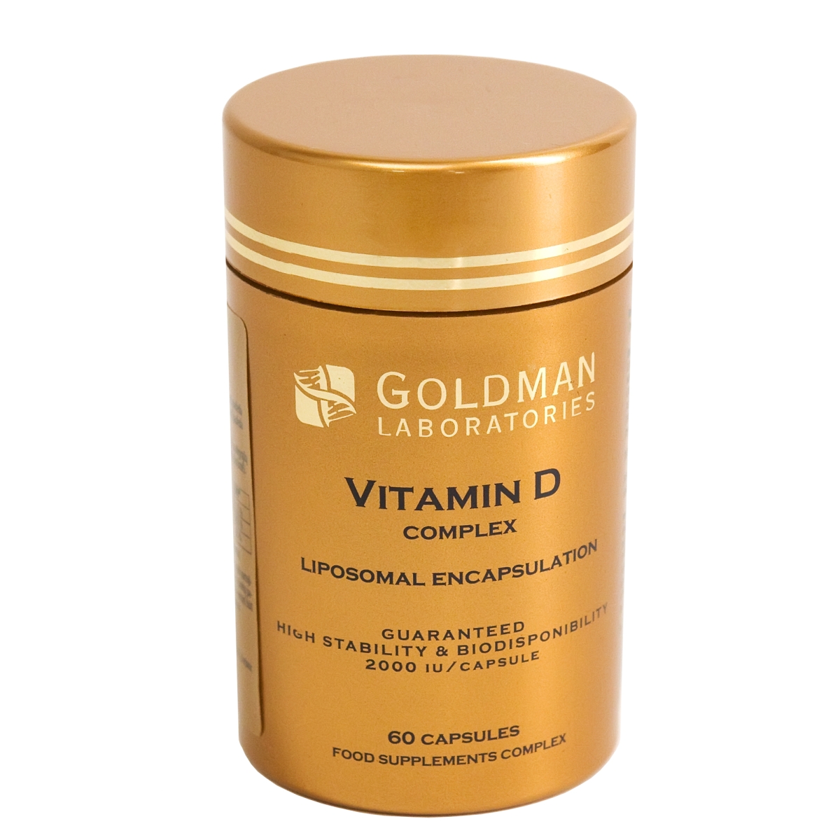 GOLDMAN LABORATORIES Vitamin D Complex maisto papildas, 60 kapsulių - 