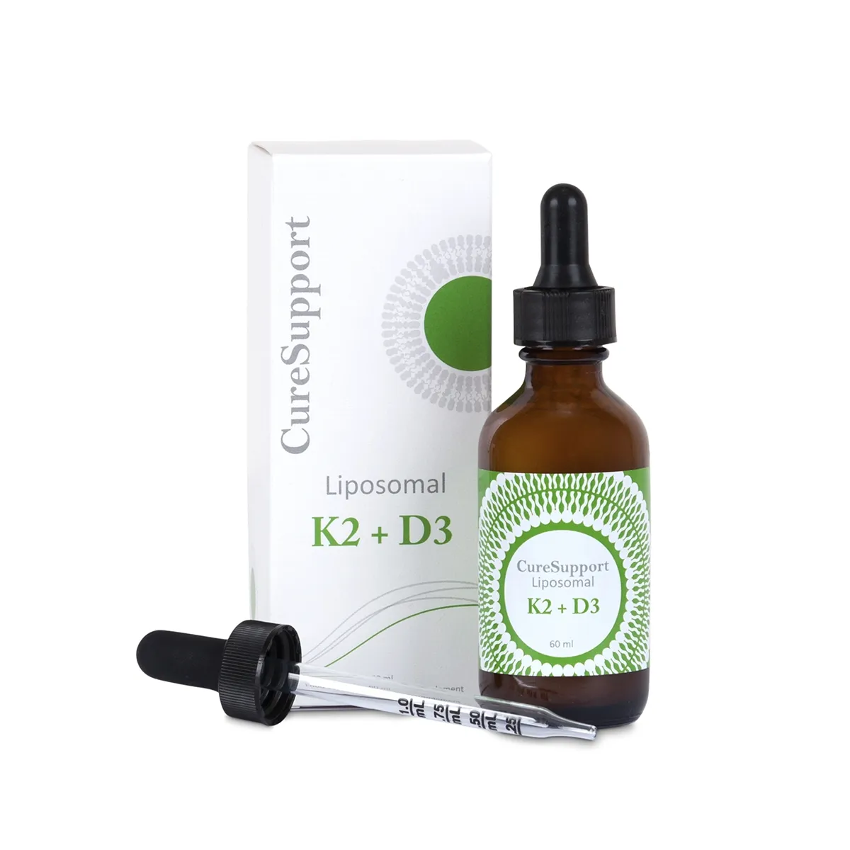 CURESUPPORT liposominis VITAMIN K2+D3, 60ml - 