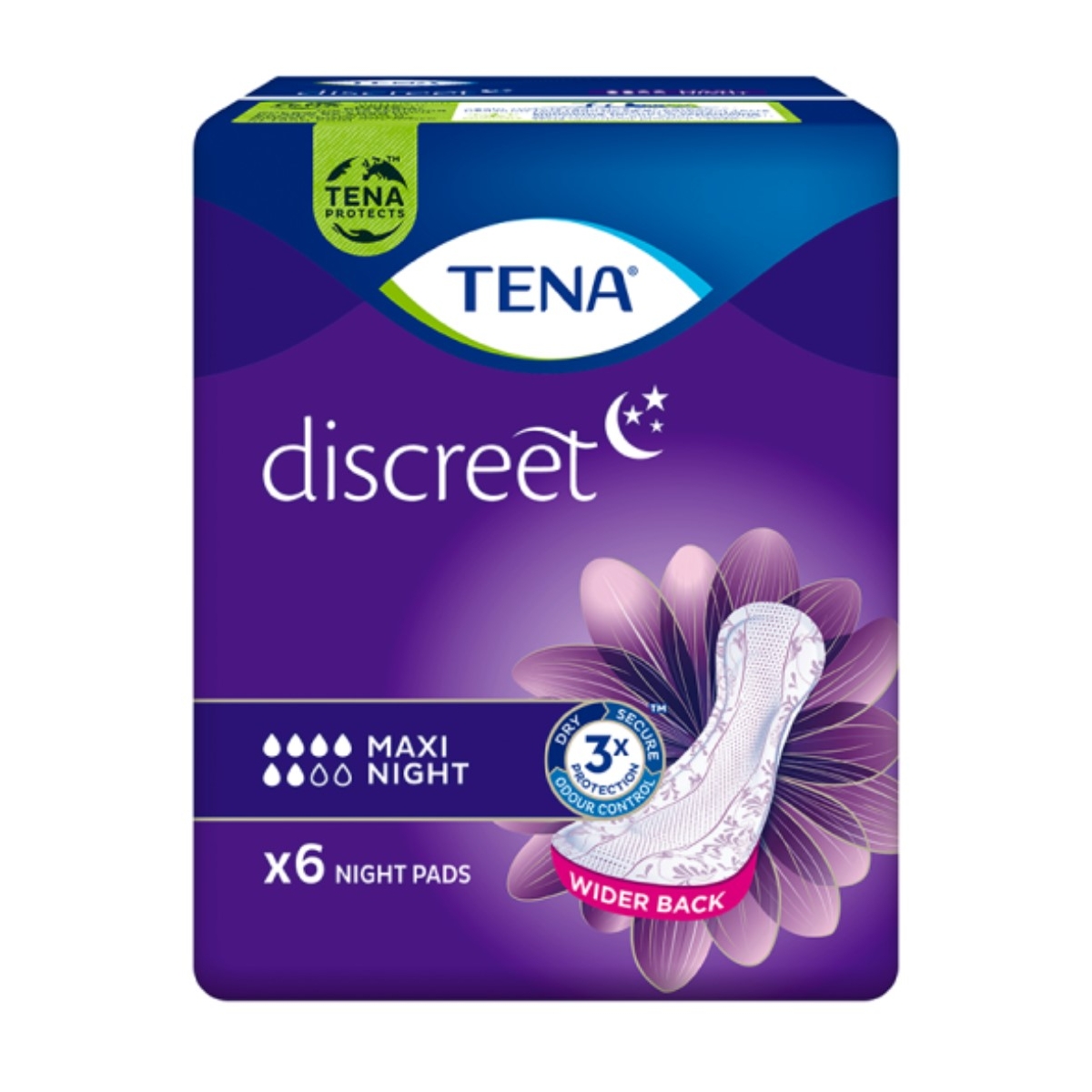 TENA paketai nakčiai DISCREET MAXI NIGHT, N6 - 