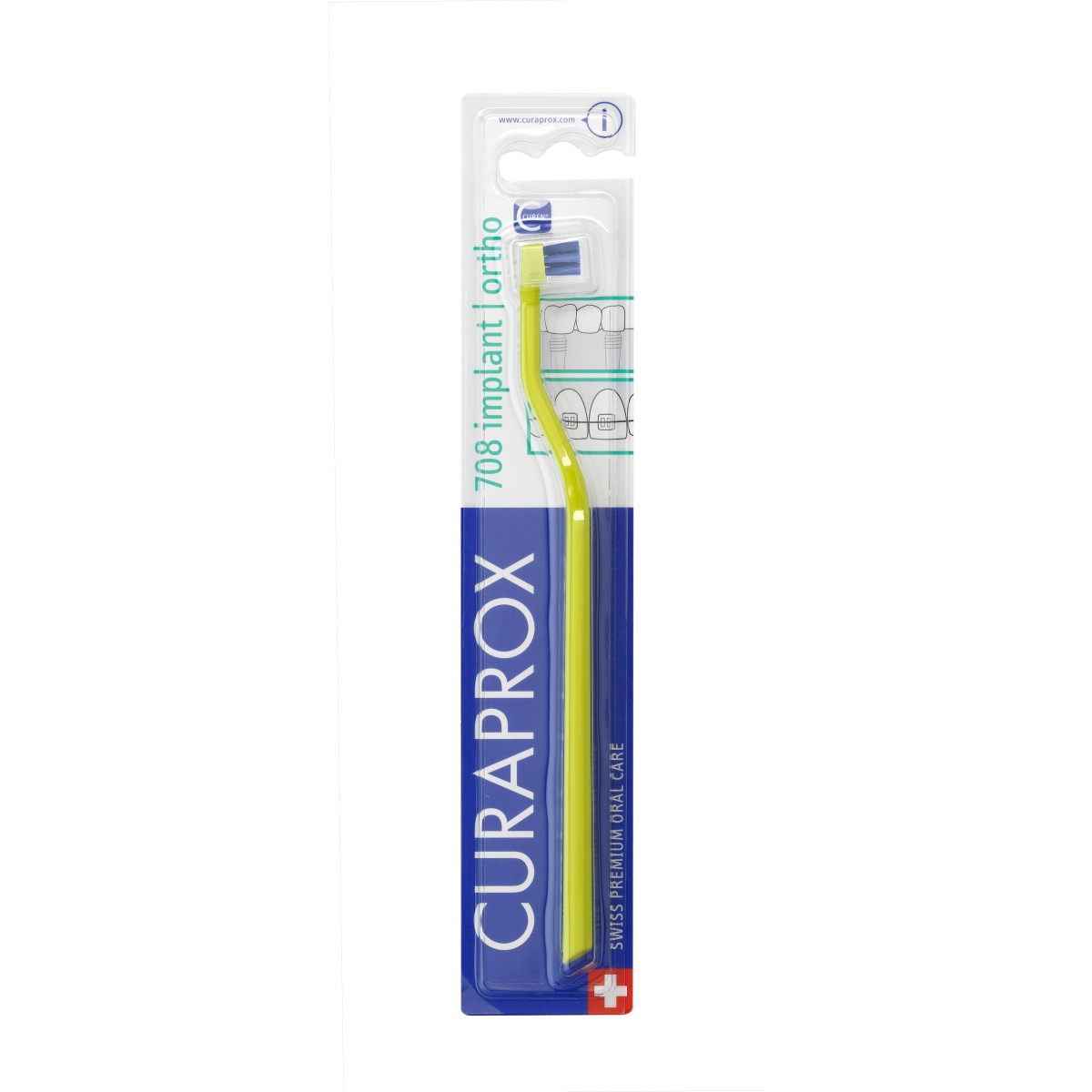 CURAPROX dantų šepetėlis breketams, implantams, tiltams CS 708, N1 - 