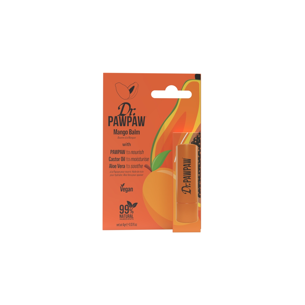 Dr.PAWPAW balzamas pieštukas lūpoms MANGO - 