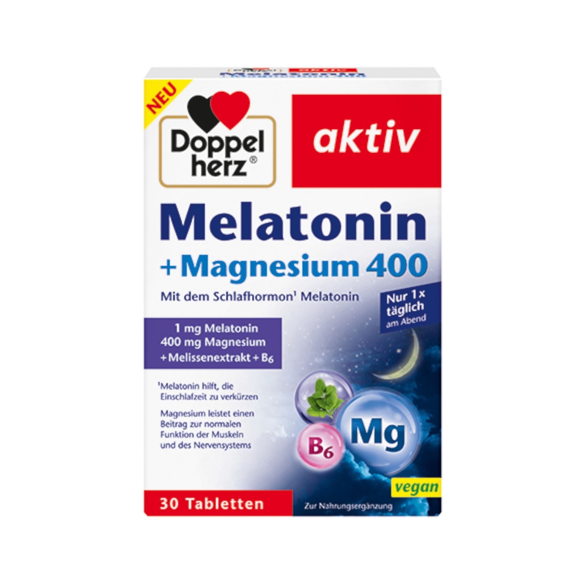 Doppelherz Aktive Melatonin+Mag400 N30 - 