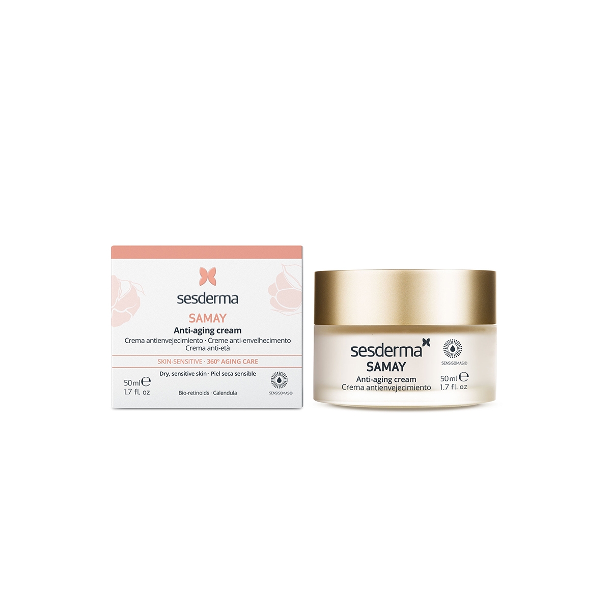 SESDERMA SAMAY jauninamasis veido kremas jautriai odai, 50 ml - 